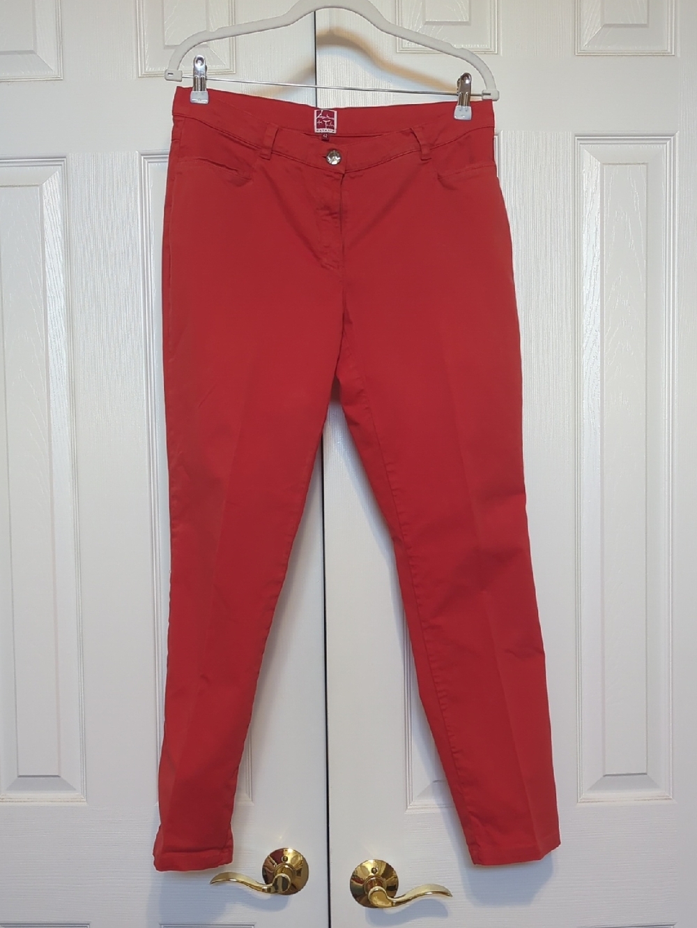 Aventrures Des Toiles Cotton Chino Orange Pants Size 42